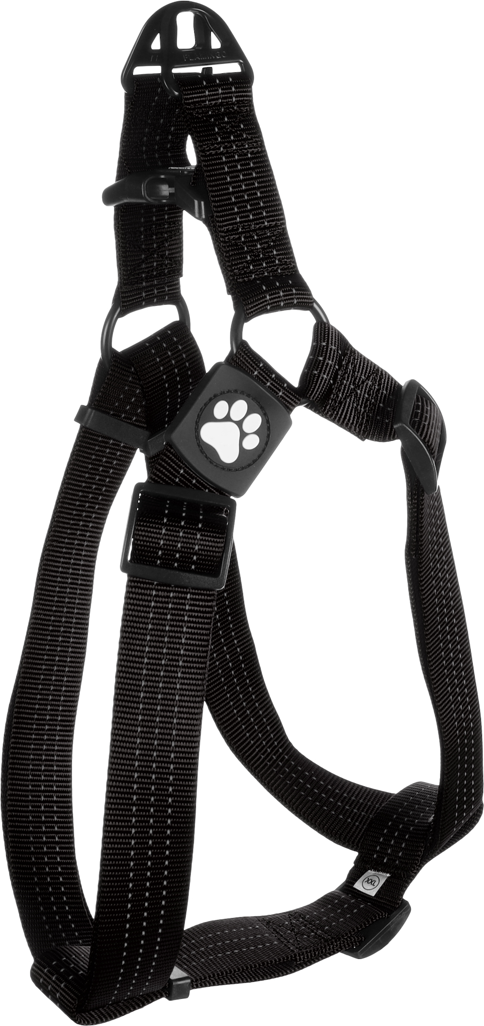 Flamingo Harnas Step&Go Zorba Zwart