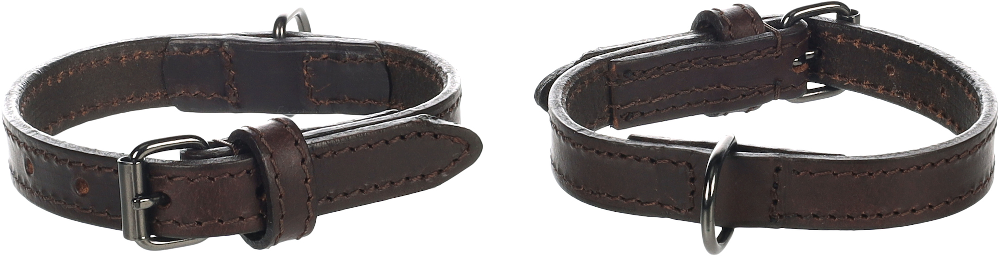 Buffalo leather dog outlet collar