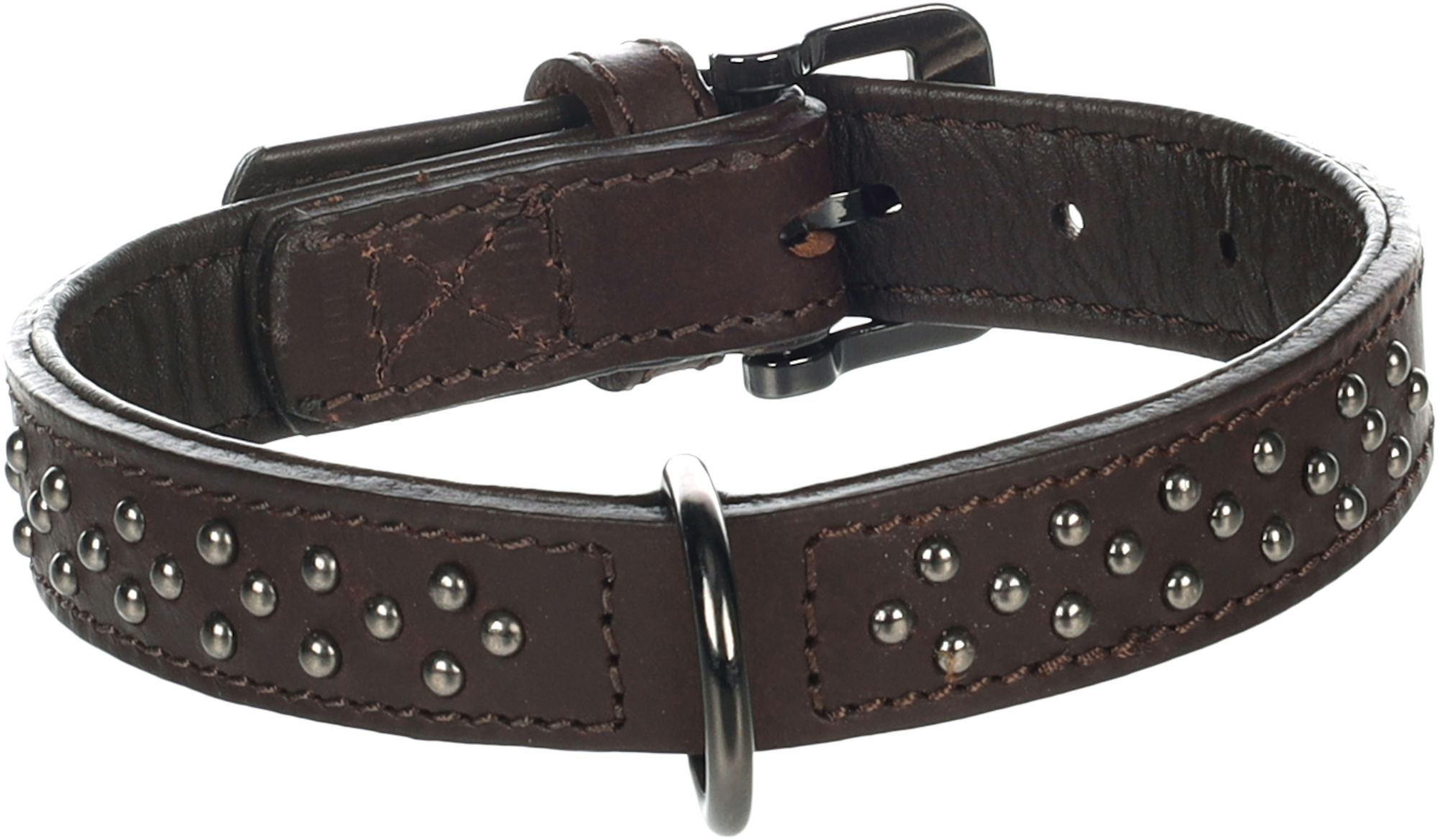 Flamingo Collar with studs Denver Brown