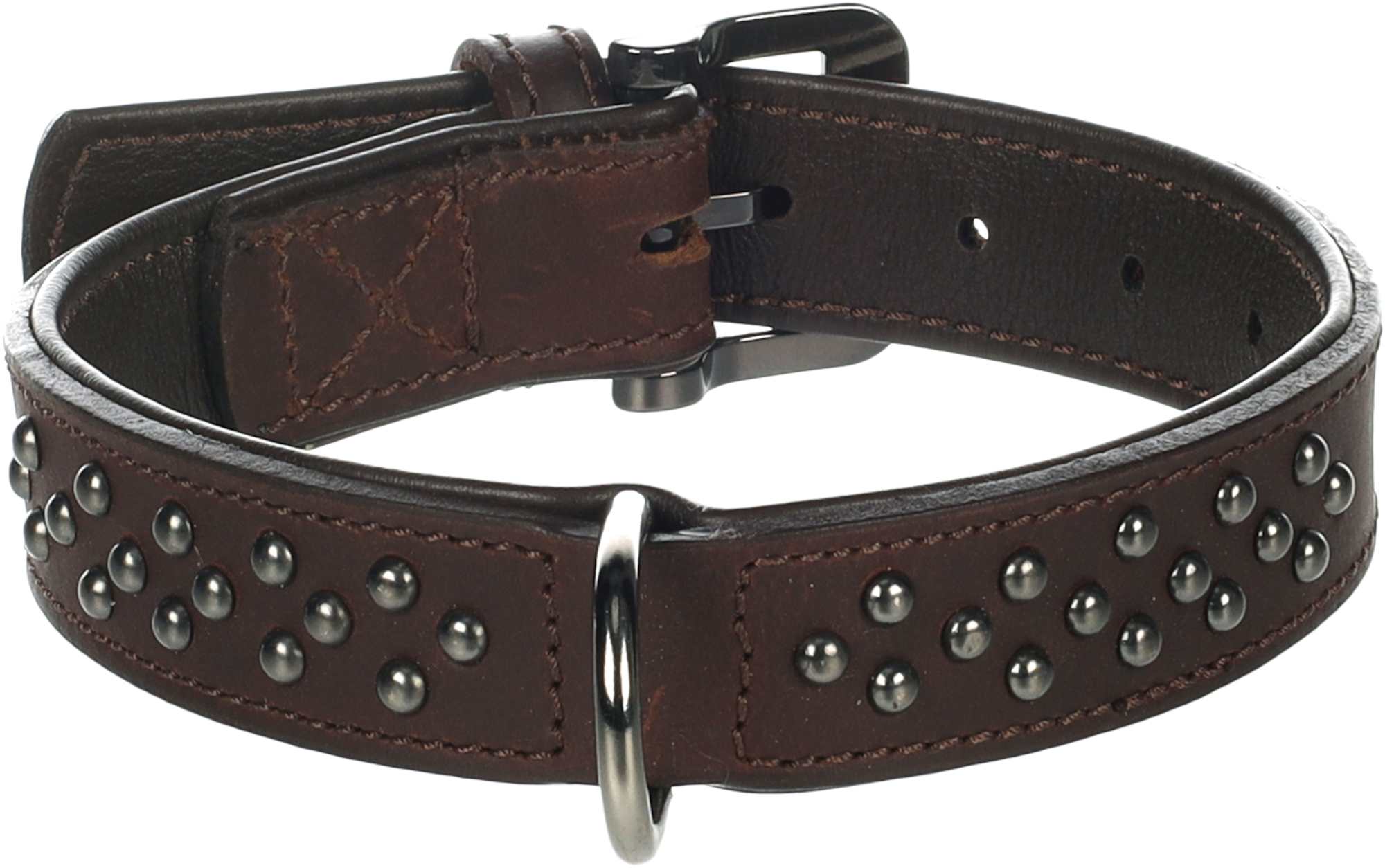 Flamingo Collar with studs Denver Brown