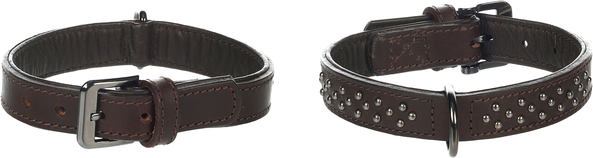 Flamingo Collar with studs Denver Brown