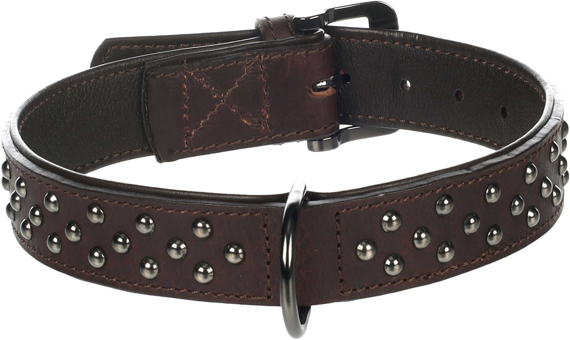 Flamingo Collar with studs Denver Brown