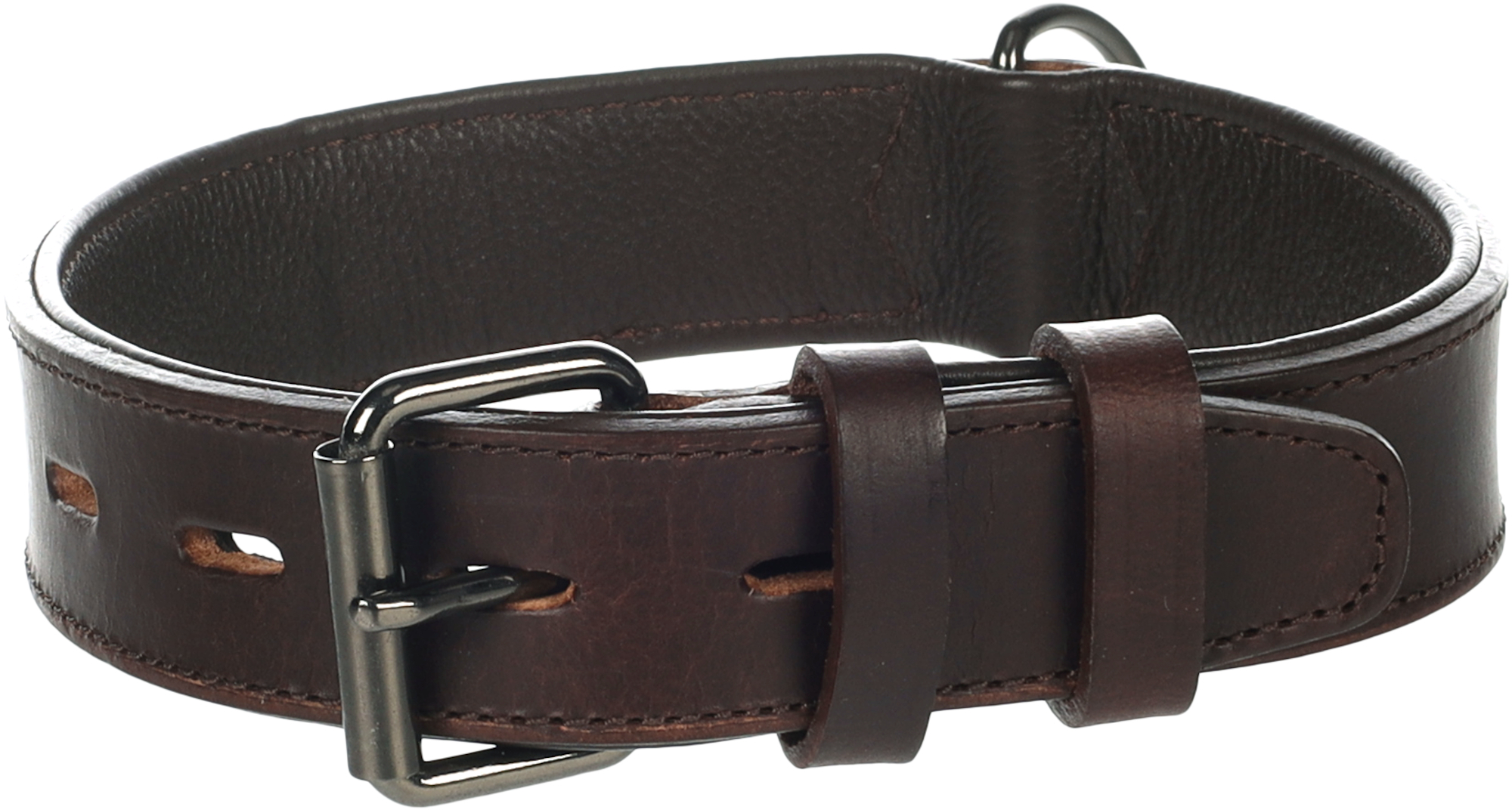 Flamingo Collar Padded Wide Denver Brown