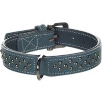 Flamingo Halsband met sierbeslag Denver Blauw