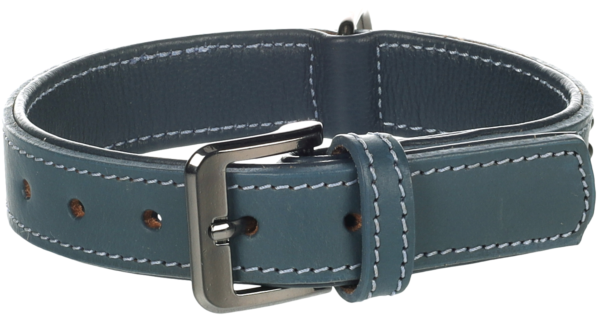 Flamingo Halsband met sierbeslag Denver Blauw