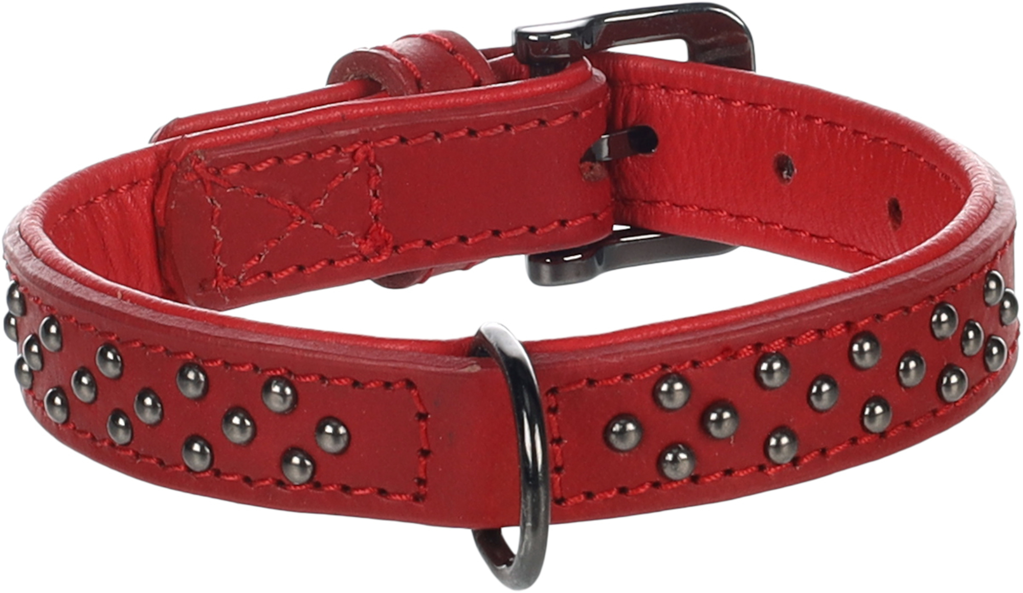 Flamingo Collar with studs Denver Red