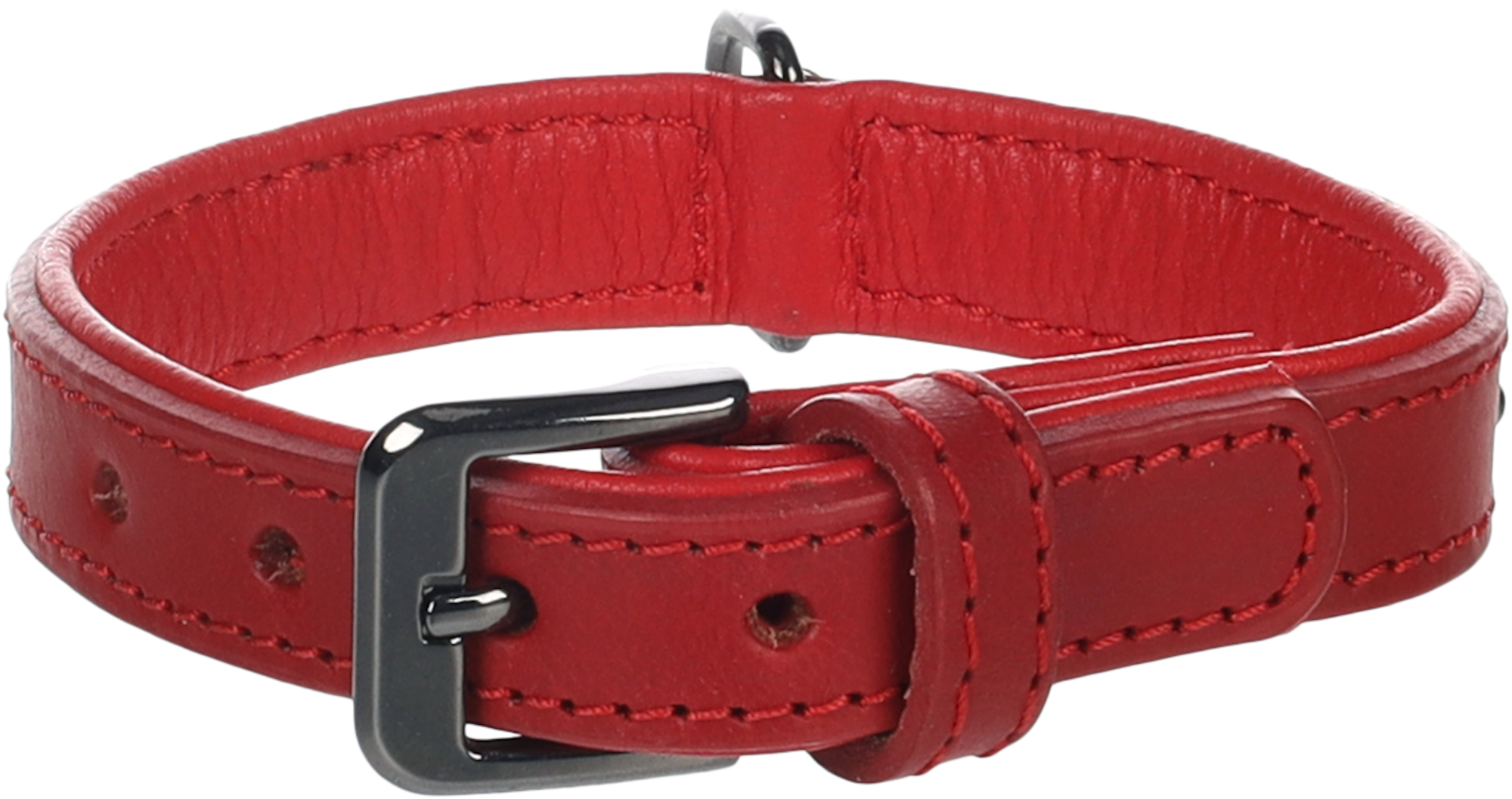 Flamingo Collar with studs Denver Red