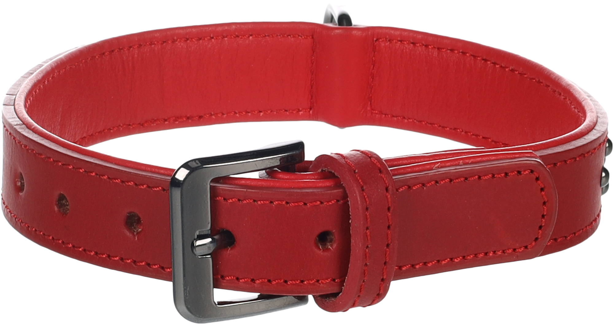 Flamingo Collar with studs Denver Red