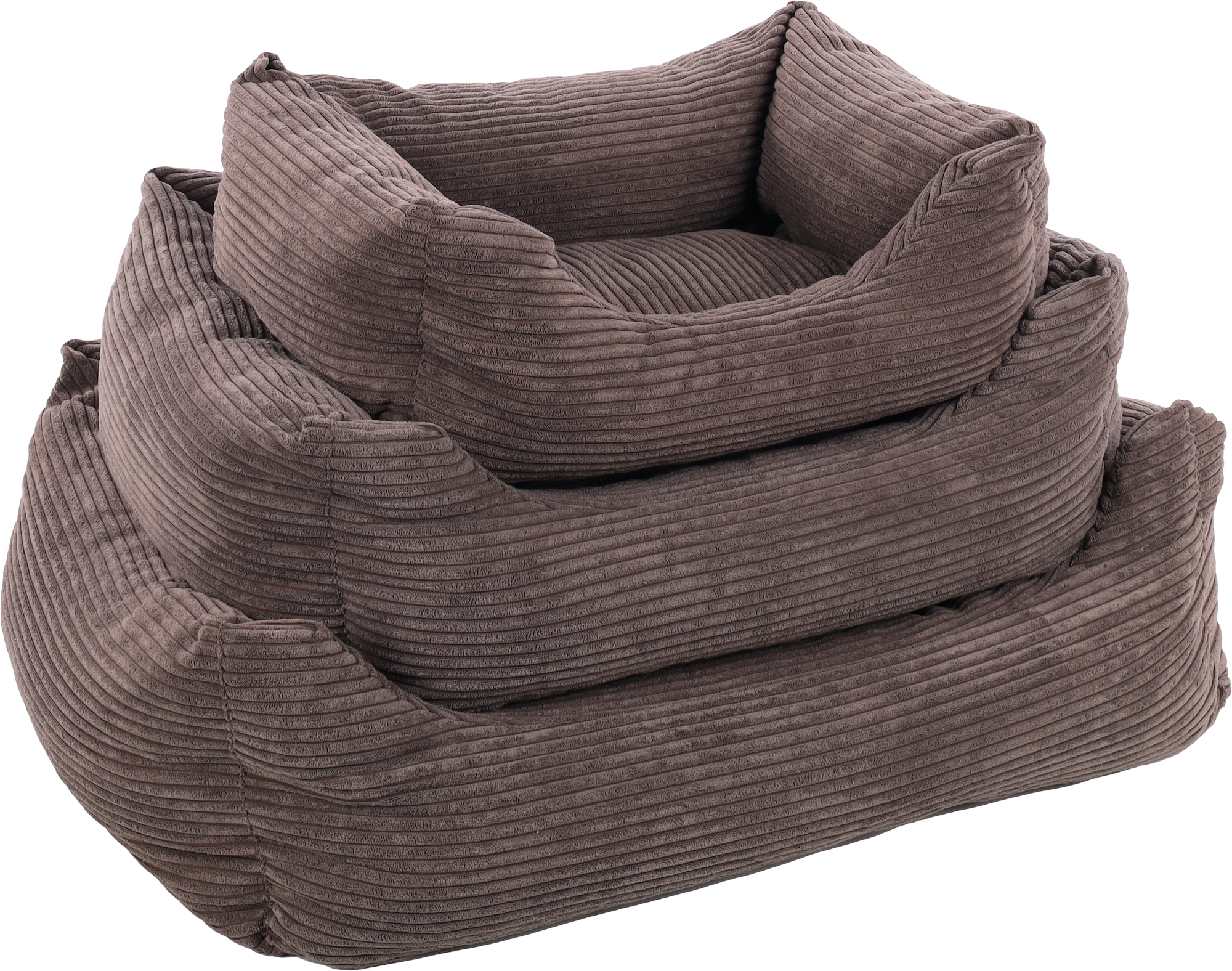 Flamingo Basket Velluto Rectangle Brown