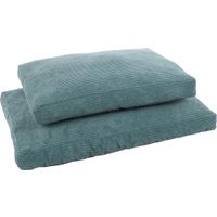 Flamingo Cushion Velluto Rectangle Blue