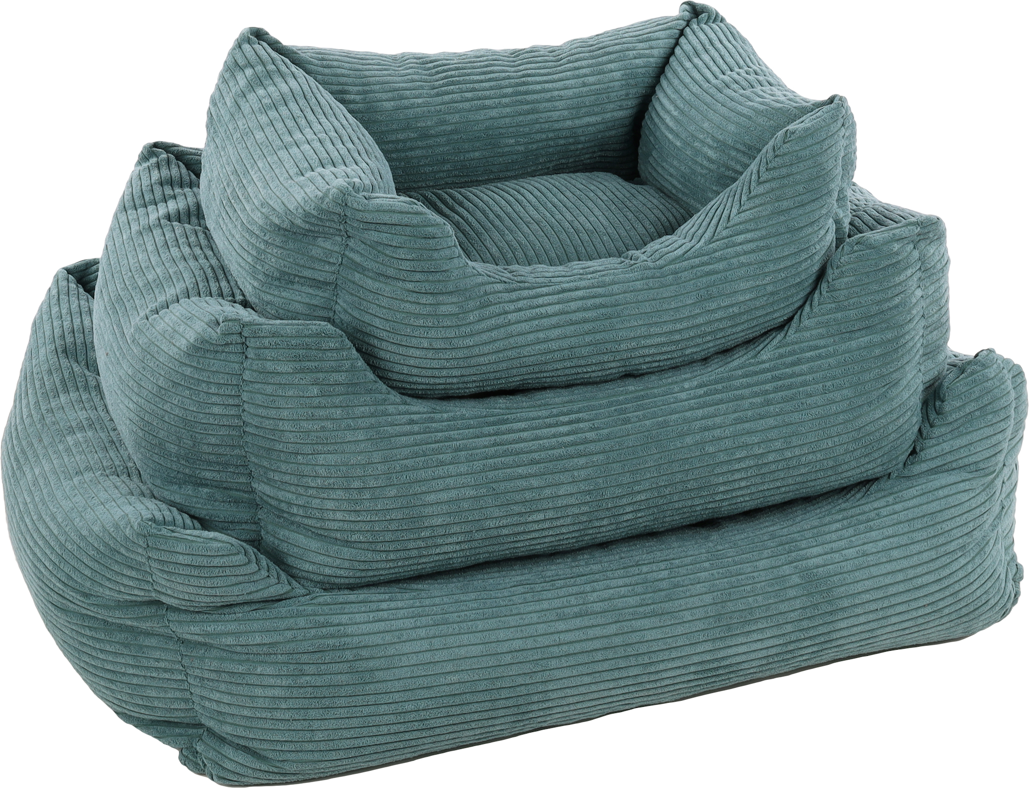 Flamingo Basket Velluto Rectangle Blue