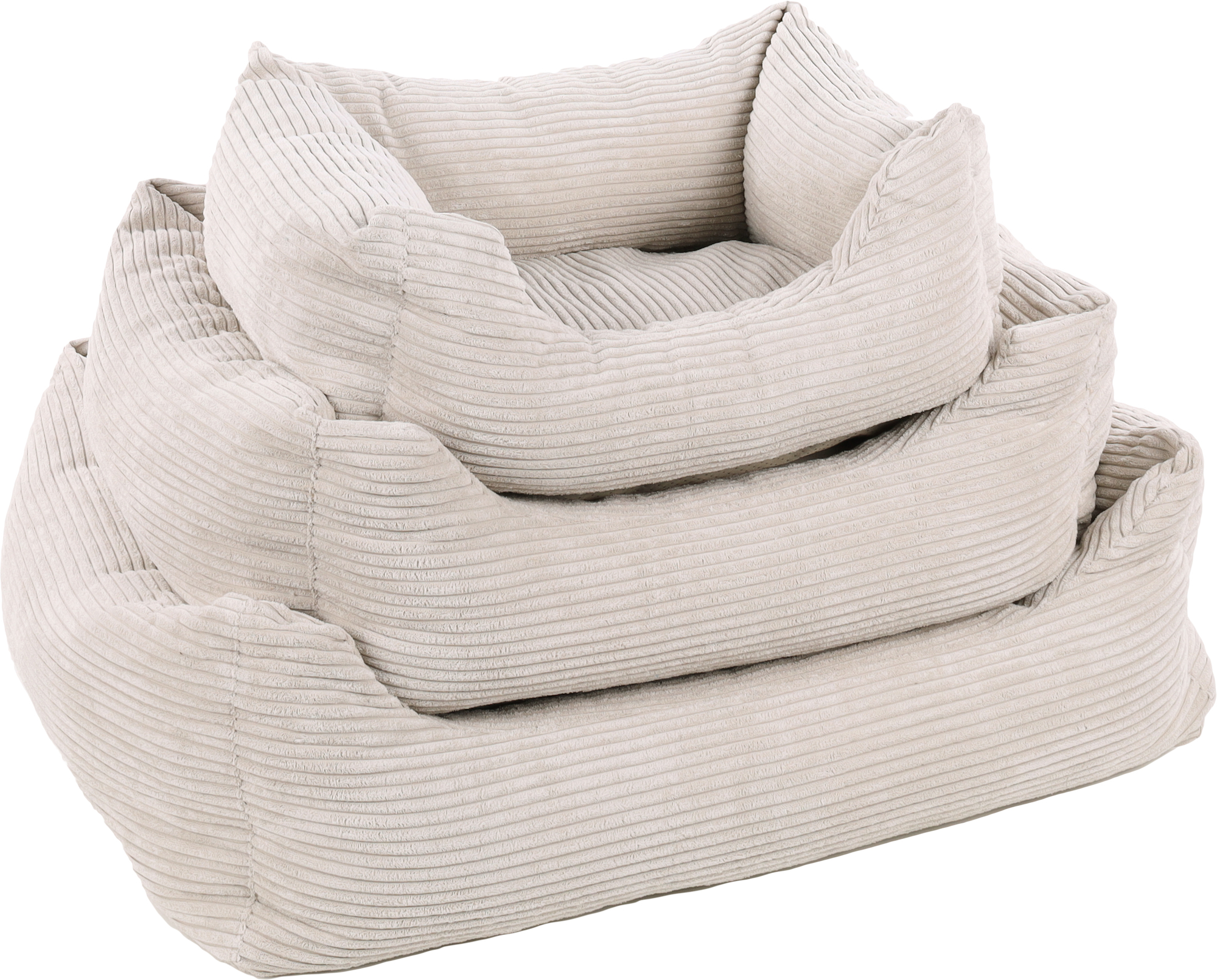 Flamingo Basket Velluto Rectangle Beige