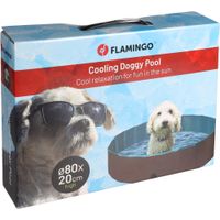 Flamingo Zwembad Splash Rond Blauw & Donkergrijs