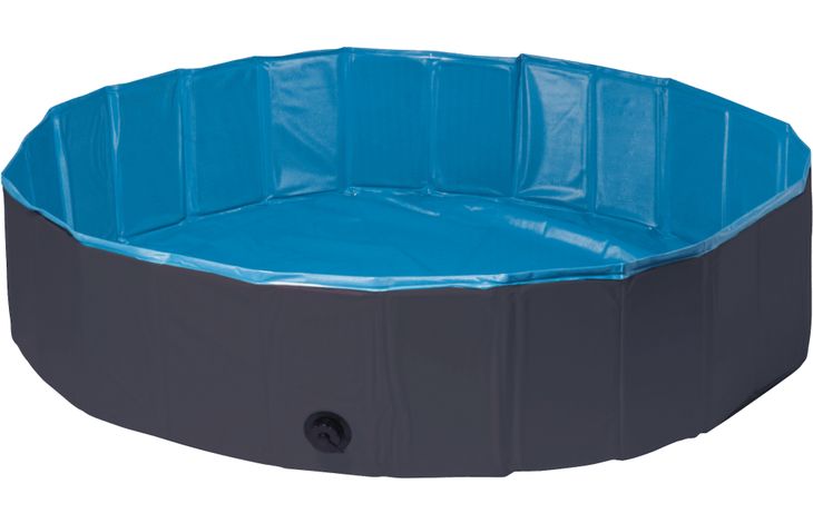 Flamingo Zwembad Splash Rond Blauw & Donkergrijs