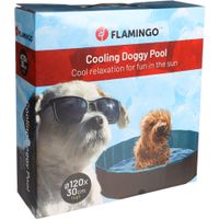 Flamingo Zwembad Splash Rond Blauw & Donkergrijs