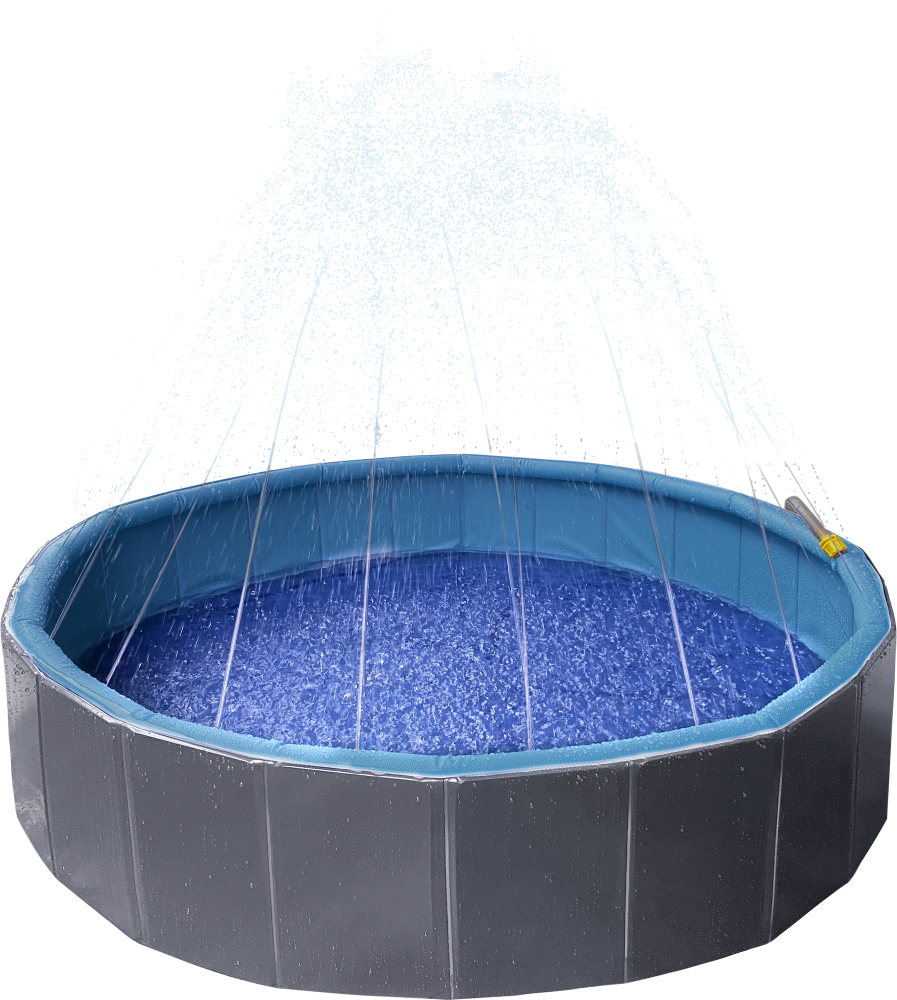 Flamingo Swimming pool Sprinkle Round Blue & Dark grey