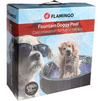 Flamingo Zwembad Sprinkle Rond Blauw & Donkergrijs