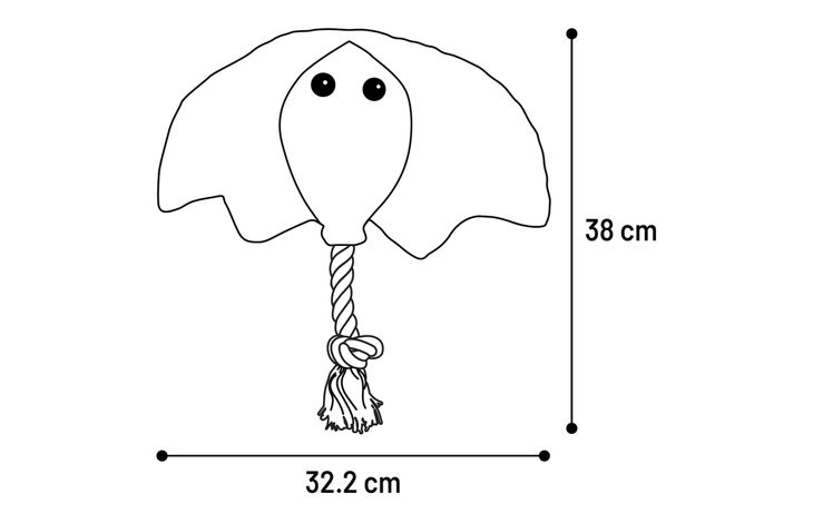 Flamingo Spielzeug Ceano Stechrochen Bordeaux