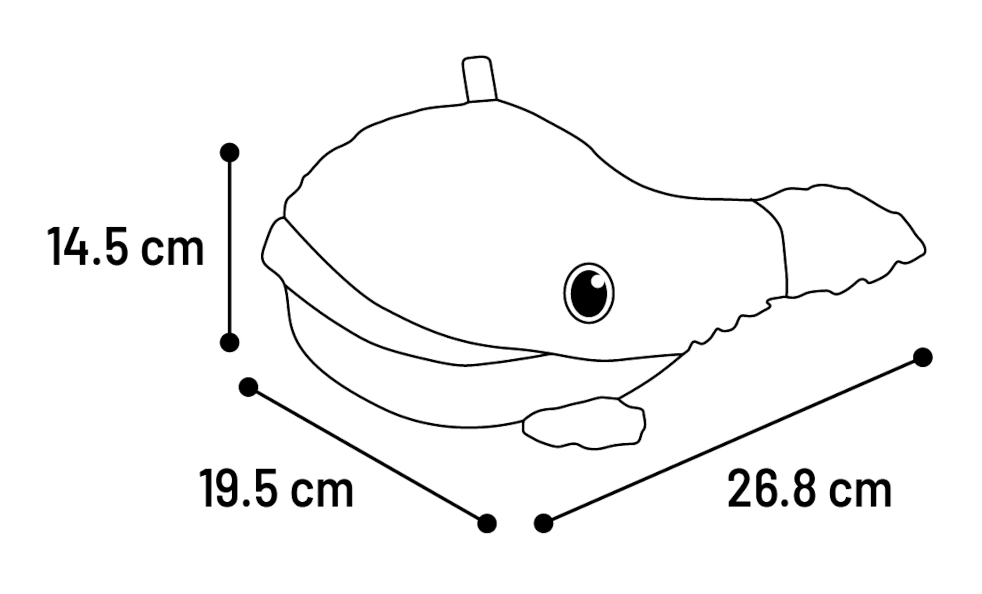 Flamingo Toy Ceano Whale Blue