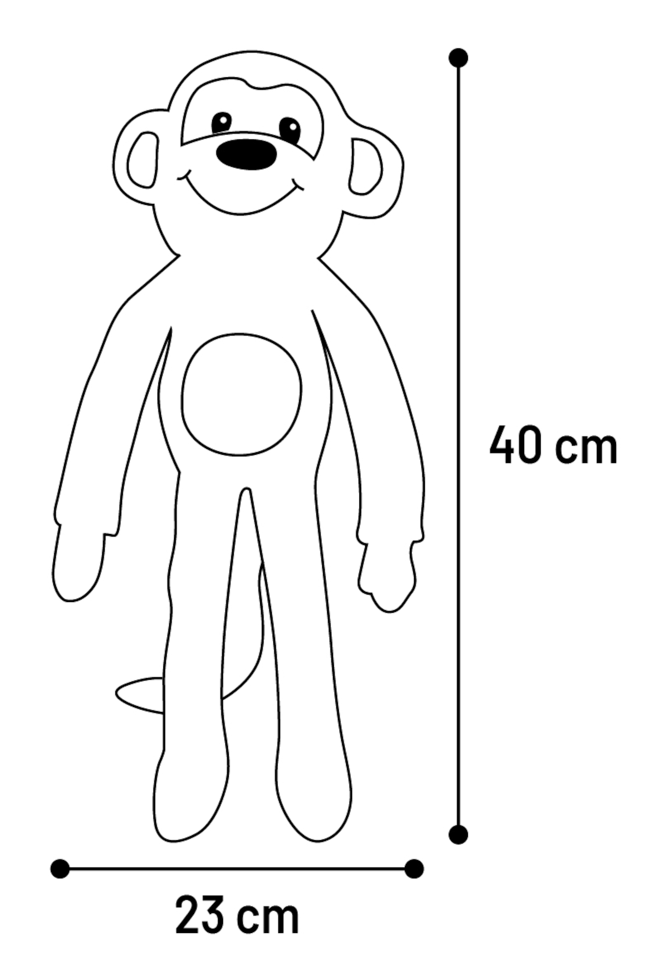 Flamingo Toy Munka Monkey Beige