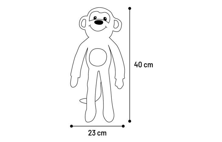 Flamingo Toy  Munka Monkey Beige