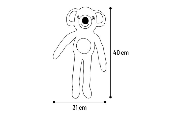 Flamingo Toy Munko Bear Grey