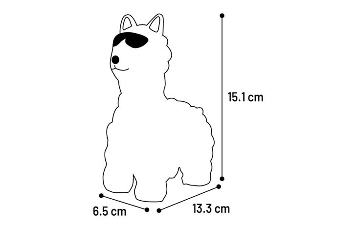 Flamingo Toy Dembu Llama White