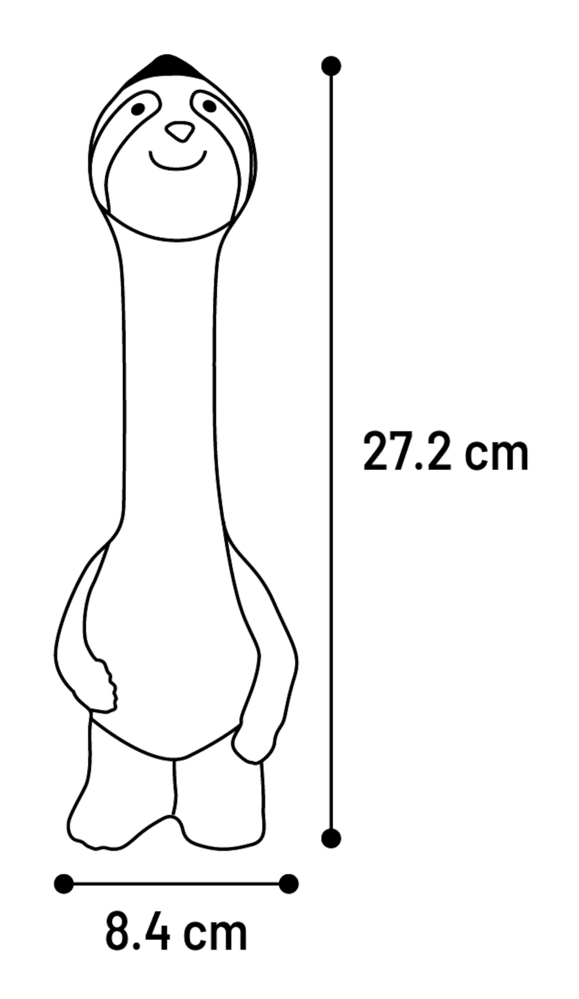 Flamingo Speelgoed Demba Luiaard Bruin