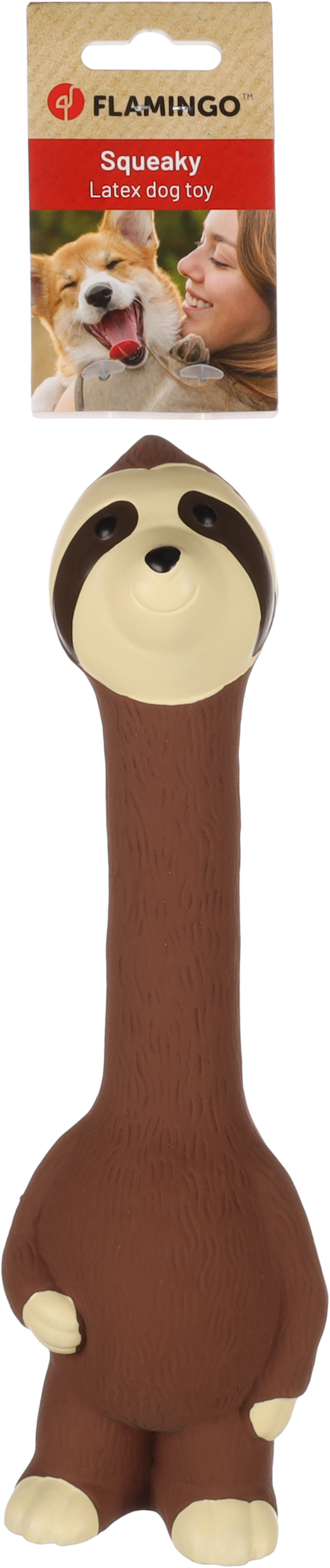 Flamingo Speelgoed Demba Luiaard Bruin