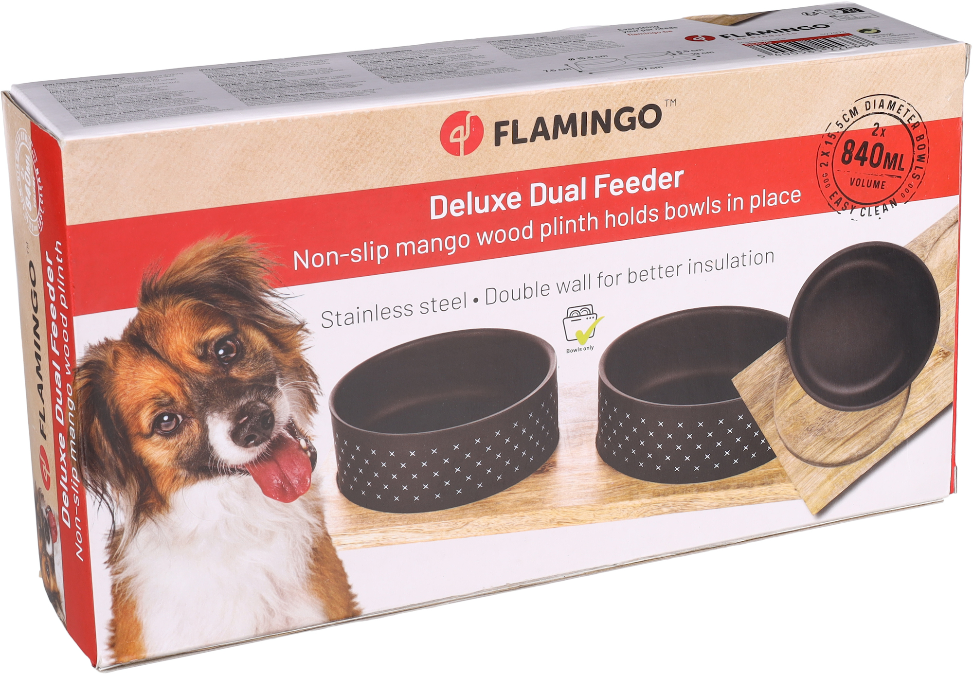 Flamingo dog clearance bowl