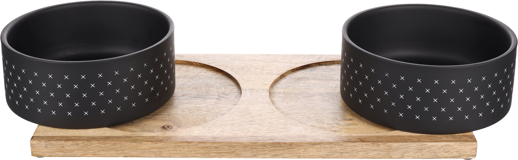 Flamingo Eet- en drinkpot Duo Dinner Nervo Rechthoekig Zwart