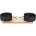 Feeding and drinking bowl Duo Dinner Nervo Rectangle Black