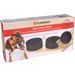 Feeding and drinking bowl Duo Dinner Nervo Rectangle Black