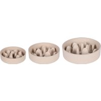 Flamingo Futternapf Slow feeder Greni Rund Beige