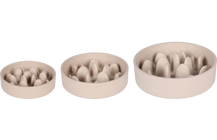 Flamingo Futternapf Slow feeder Greni Rund Beige