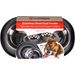 Feeding and drinking bowl Duo Dinner Grafa Oval Dark grey