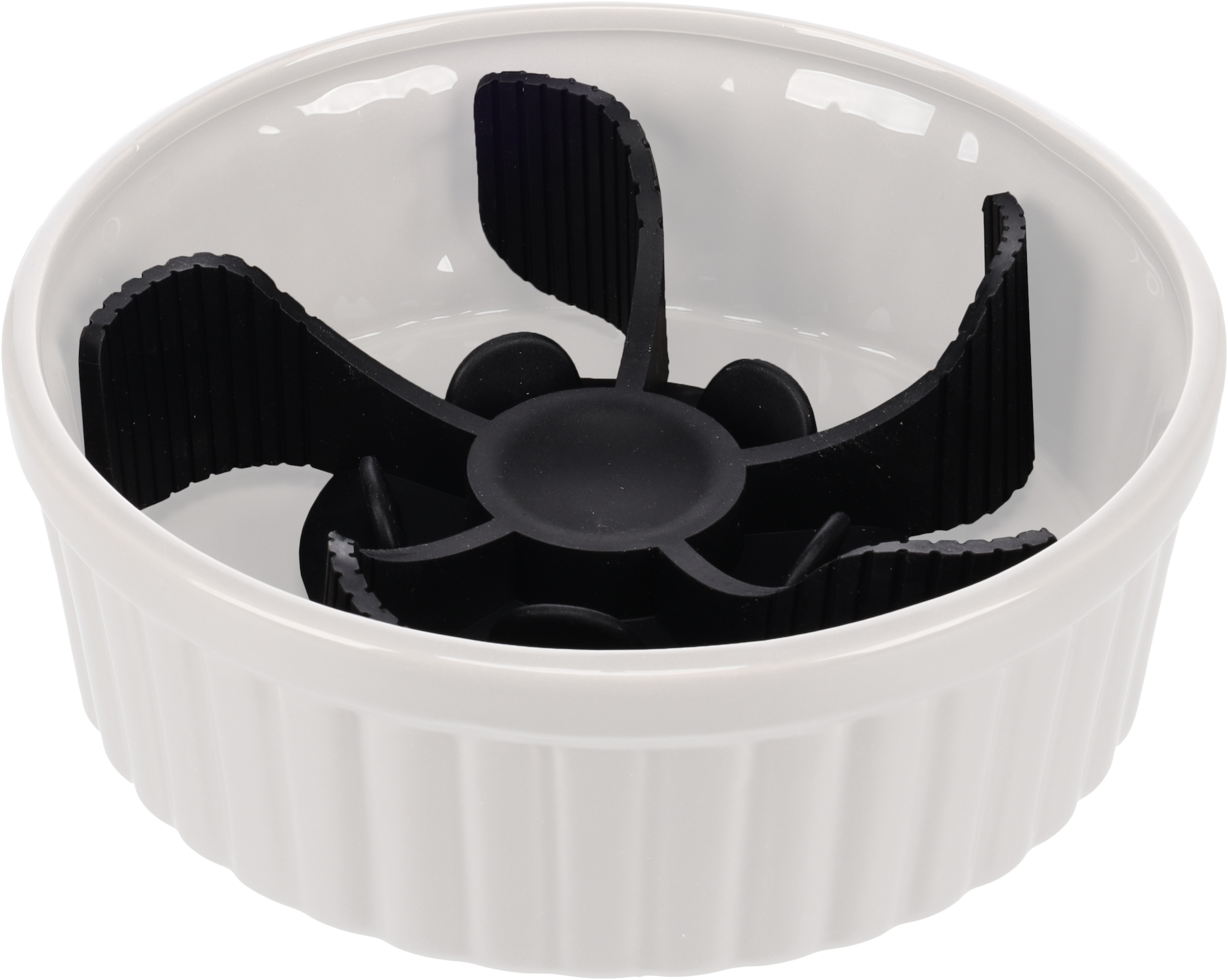 Flamingo Ruho Slow feeder insert for feeding bowl Black
