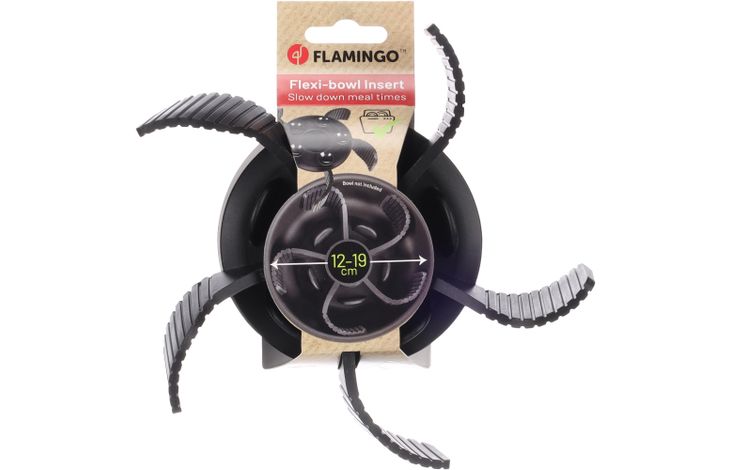 Flamingo Ruho Slow Feeder-Einsatz Futternapf Schwarz