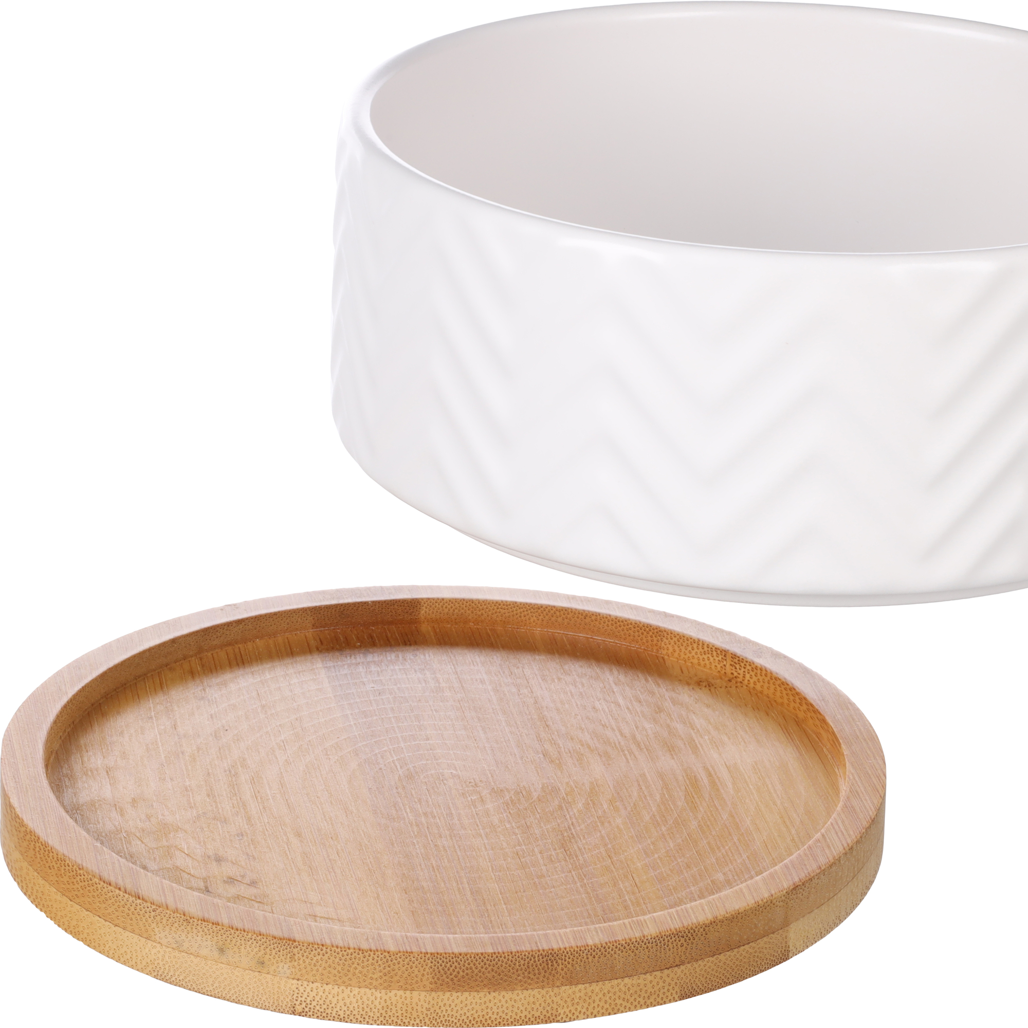Flamingo Feeding and drinking bowl Bianco Round White