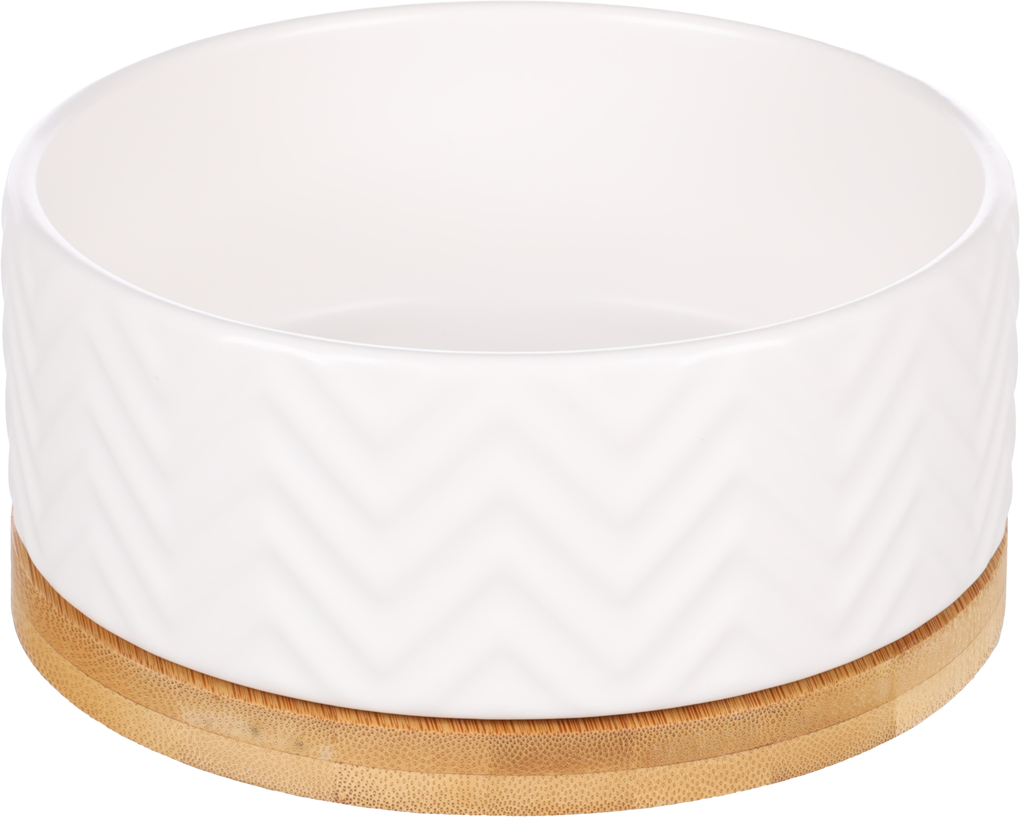 Flamingo Feeding and drinking bowl Bianco Round White