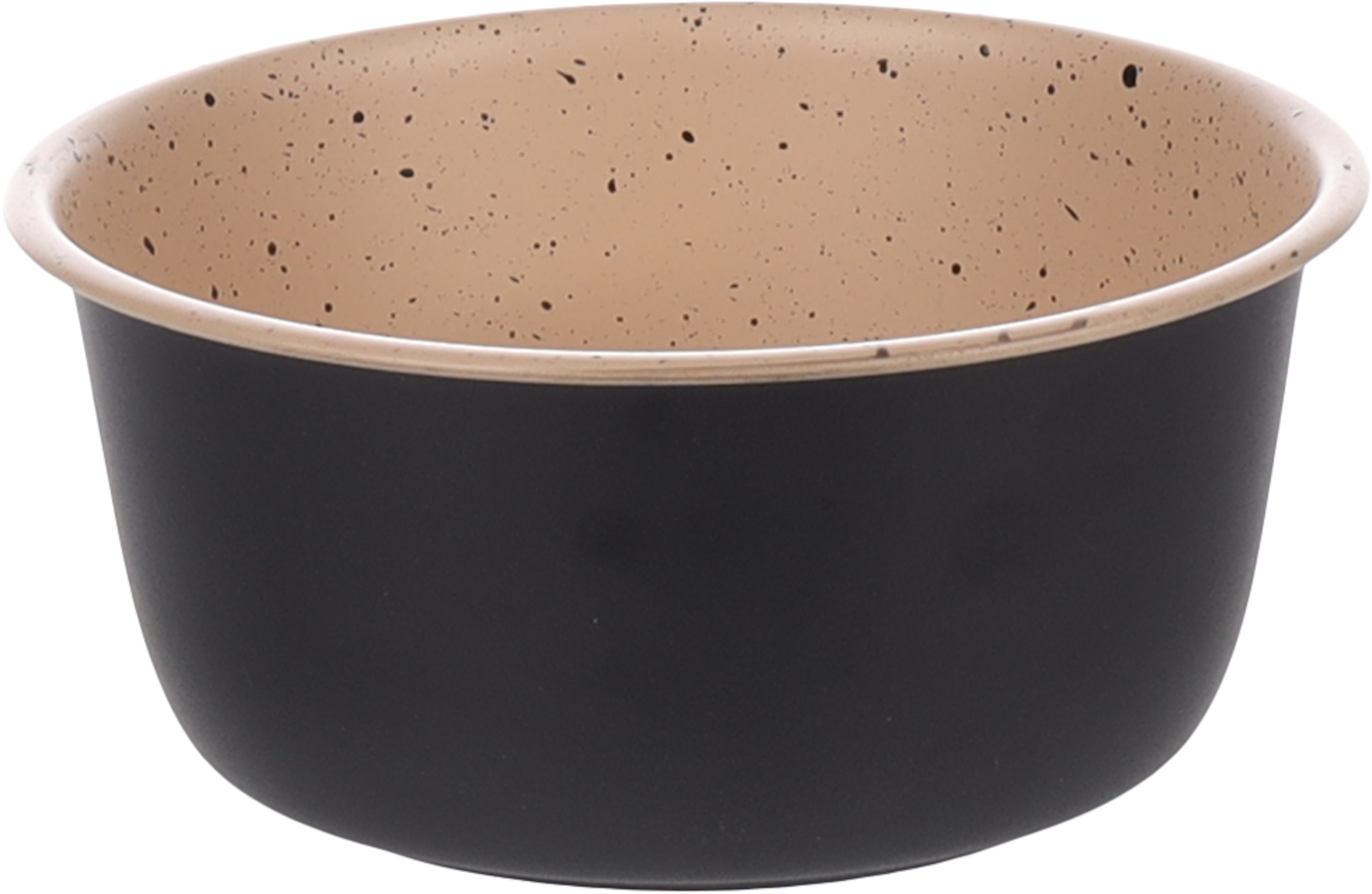 Flamingo Feeding and drinking bowl Dimi Round Black