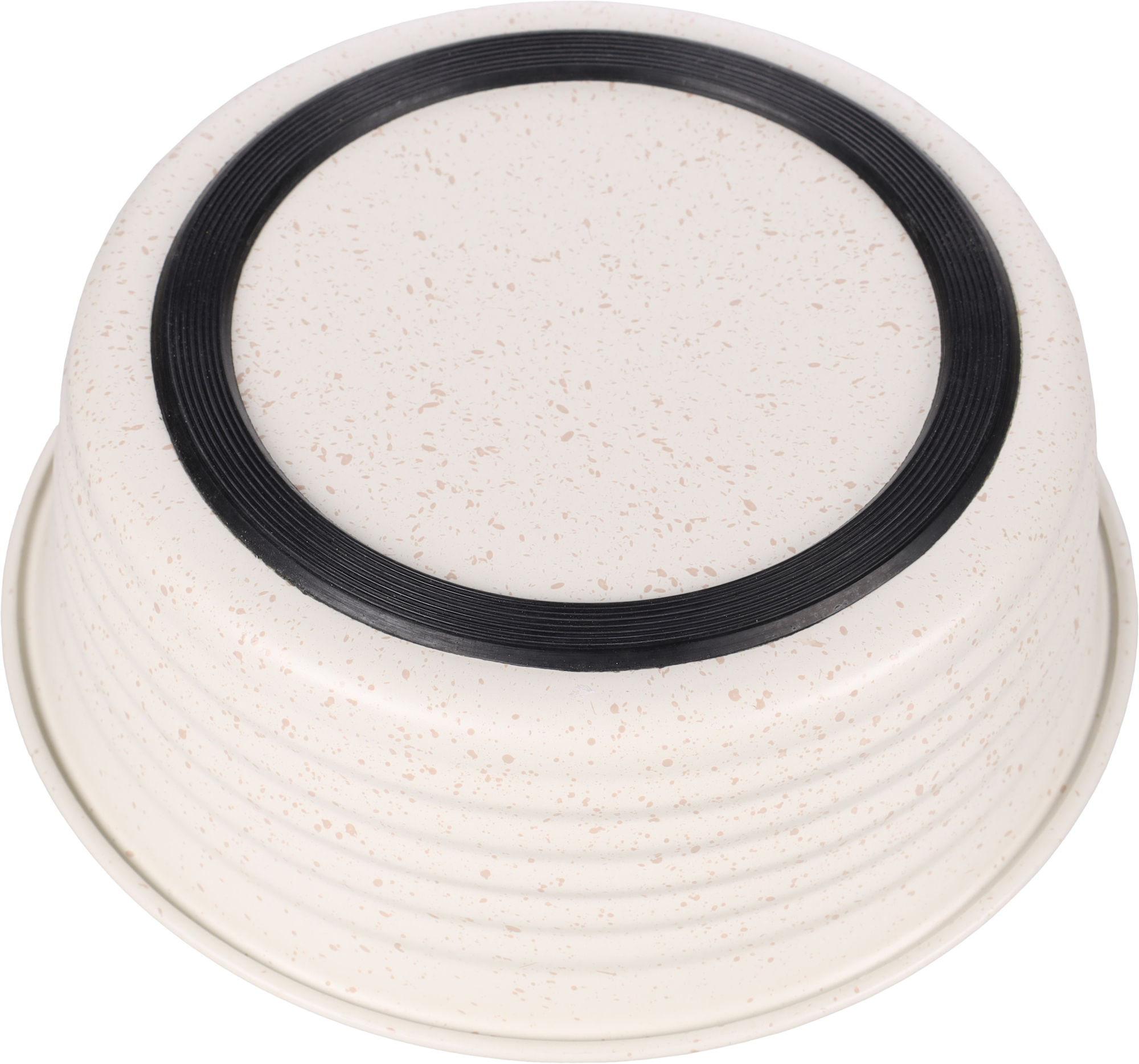 Flamingo Feeding and drinking bowl Ligna Round White