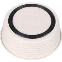 Flamingo Feeding and drinking bowl Ligna Round White