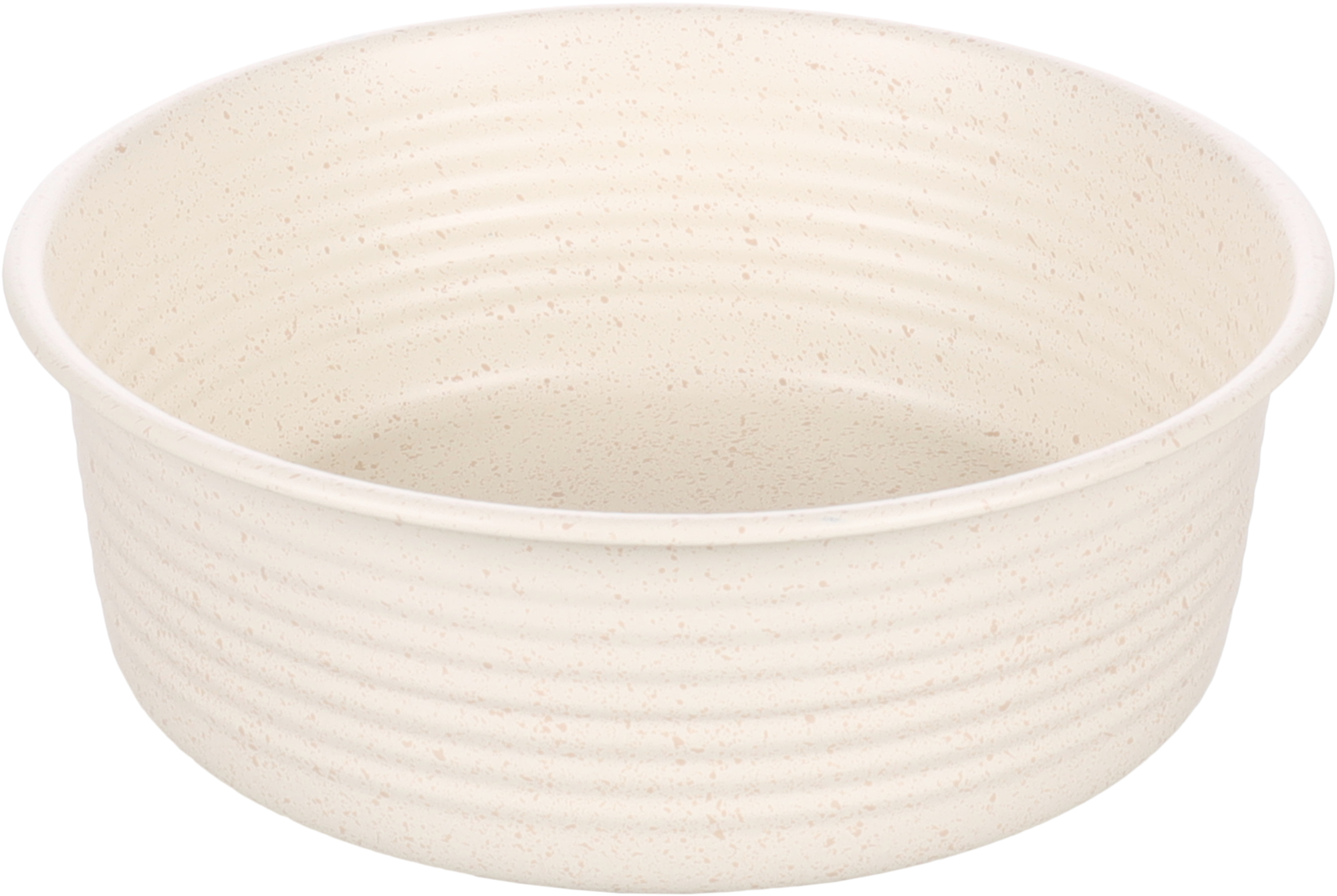Flamingo Feeding and drinking bowl Ligna Round White