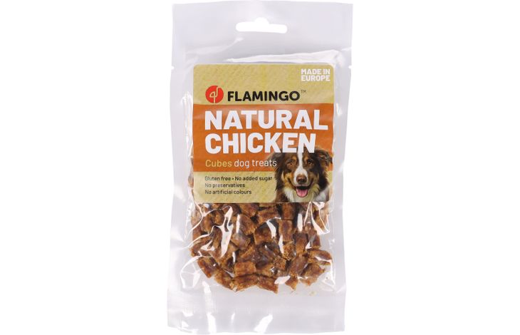 Flamingo Friandises Nature Petits blocs avec Poulet