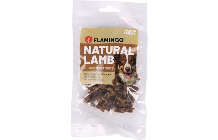 Flamingo Snack nature cubes with lamb