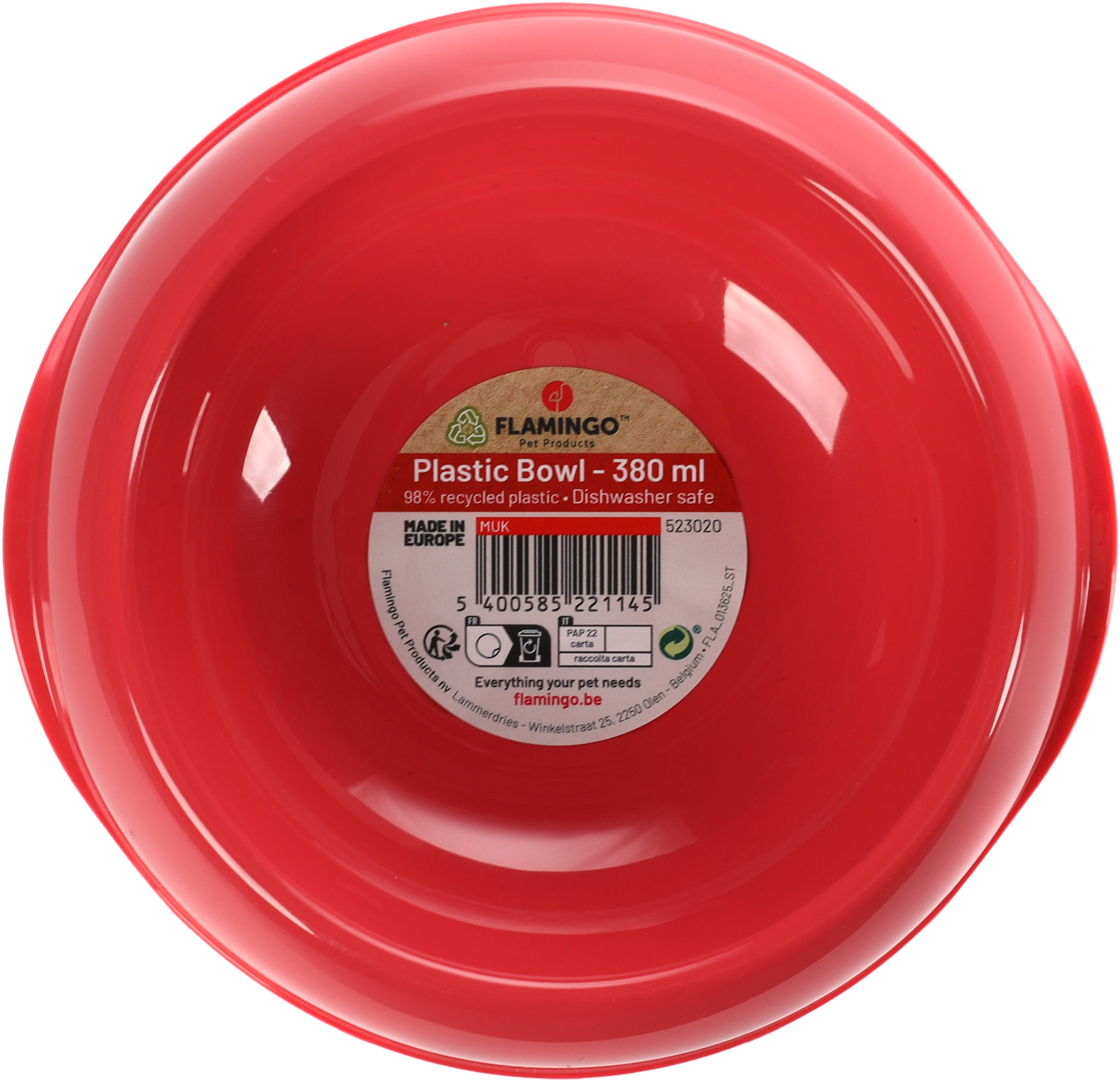 Flamingo Eet- en drinkpot Muk Rond Koraalrood