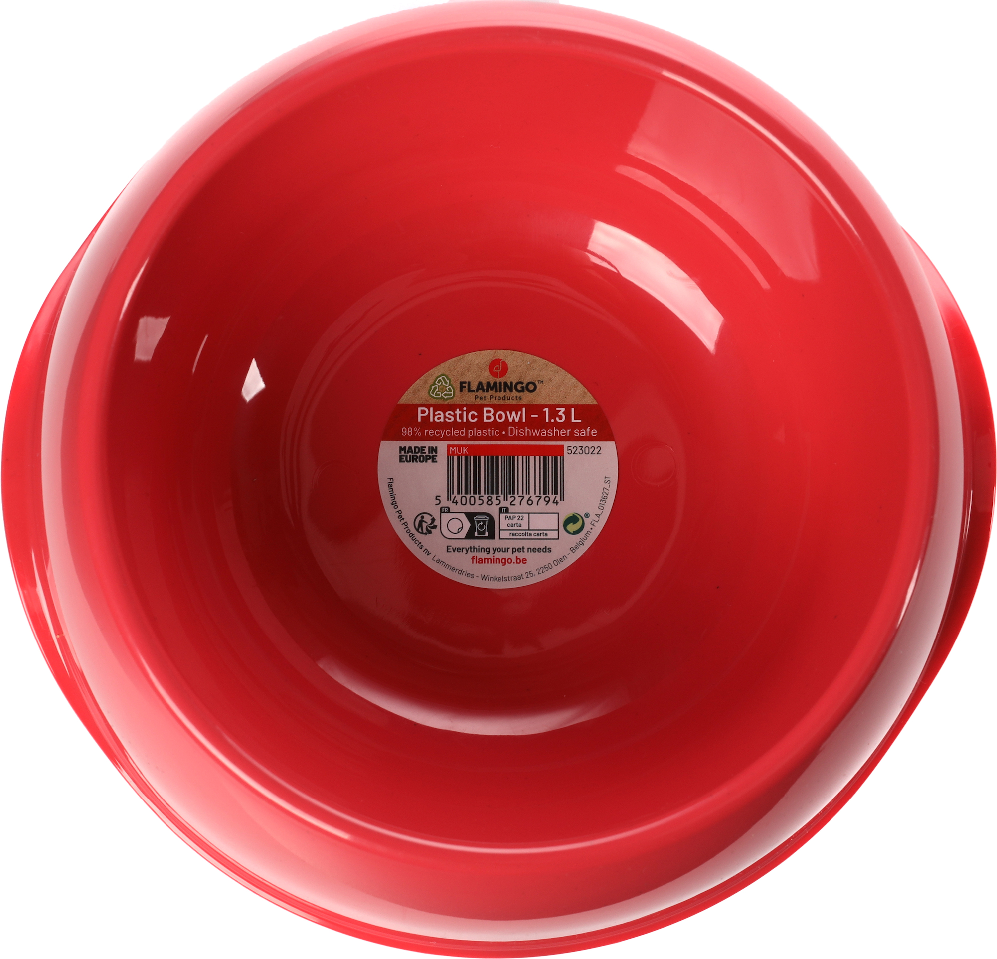 Flamingo Eet- en drinkpot Muk Rond Koraalrood