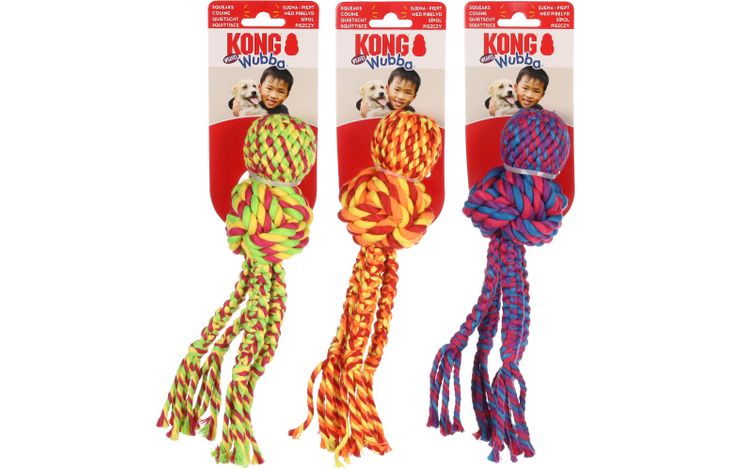 Kong® Kong® Speelgoed Wubba Knoopbal Meerdere kleuren