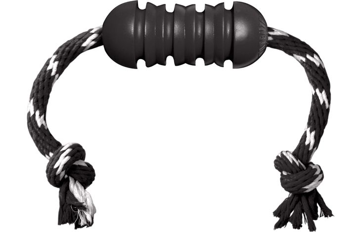 Kong® Kong® Speelgoed Extreme met touw met bal Zwart